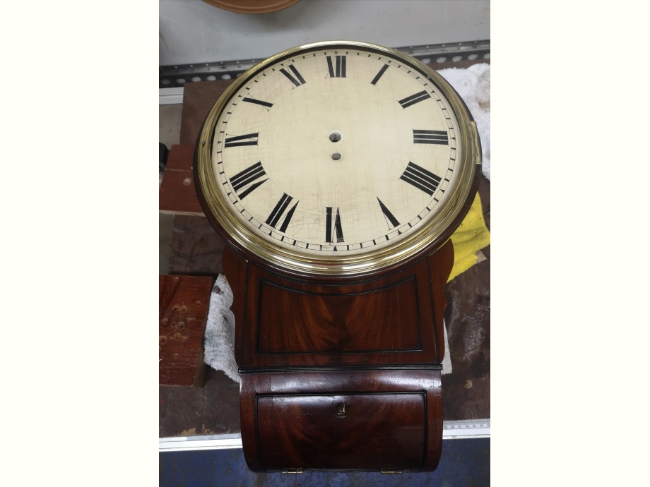 Restored 12 inch Wooden Dial Clock->title 1