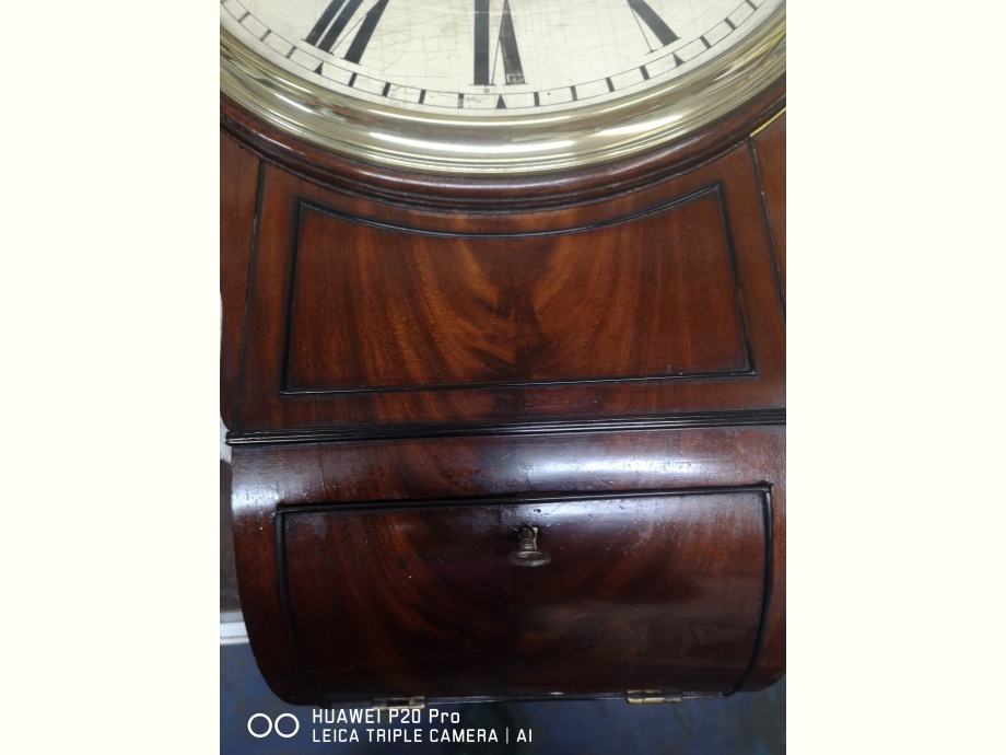 Restored 12 inch Wooden Dial Clock->title 5