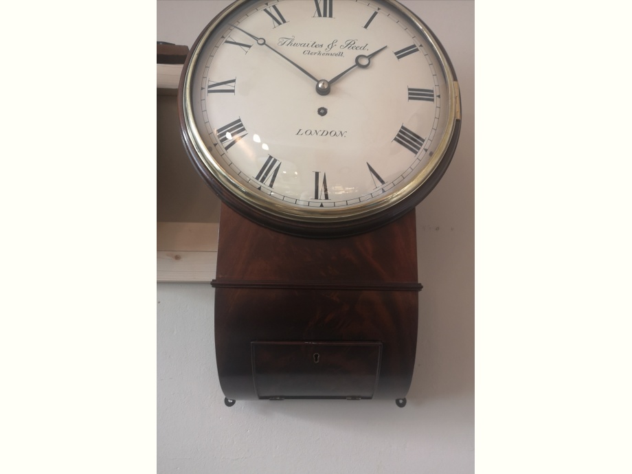 Restored 12" Double Fusee Dial Clock->title 1