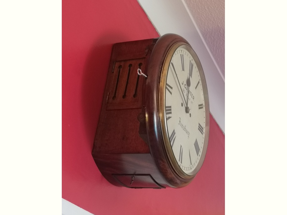 Restored 12" Double Fusee Dial Clock->title 4